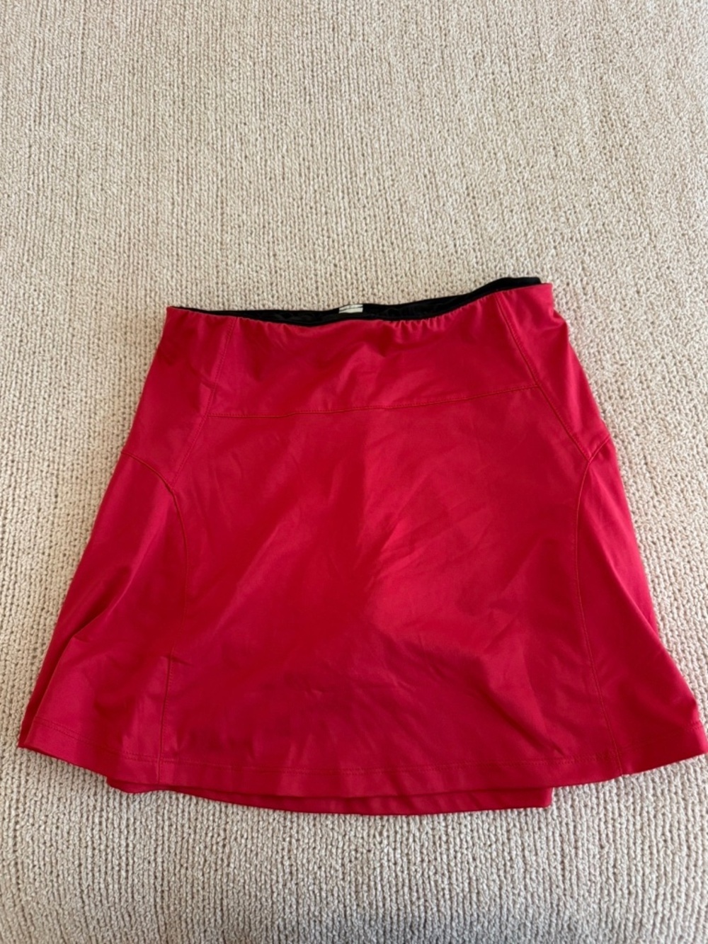 Red Tennis Skirt with Shorts